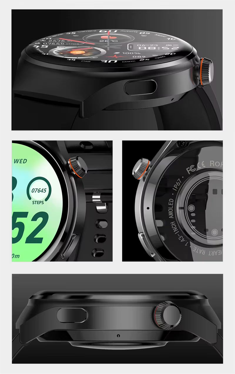 Elite One – AMOLED Smartwatch with NFC, Bluetooth Calls & GPS